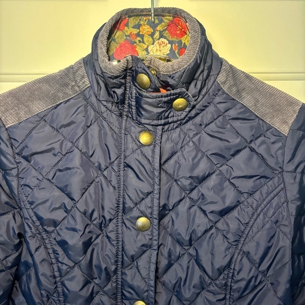 Harvey & Jones Navy Lightweight Quilted Jacket - Picture 3 of 11